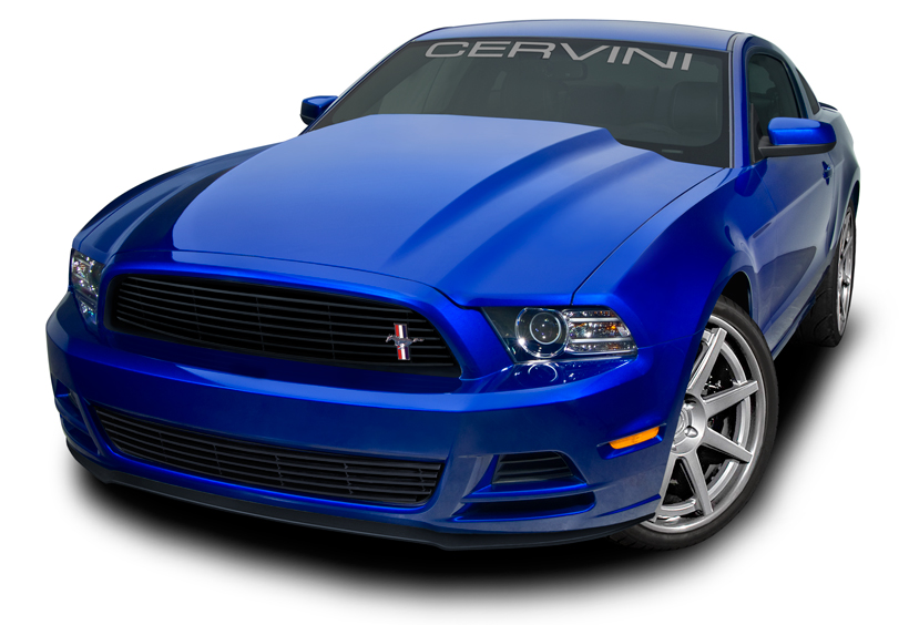 Cervinis Fiberglass Cobra R Hood 2013-14 Ford Mustang